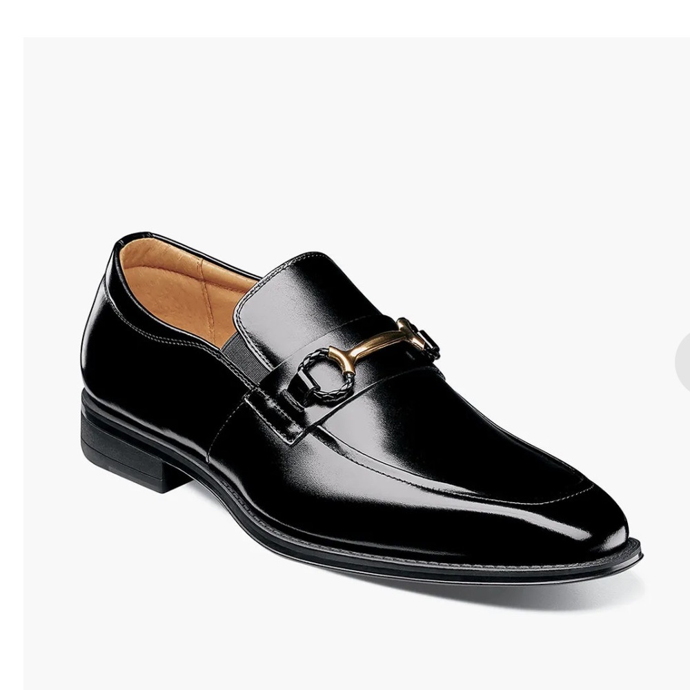 Stacy Adams Pierce Moc Toe Bit slip on men’s dress shoes black size 11